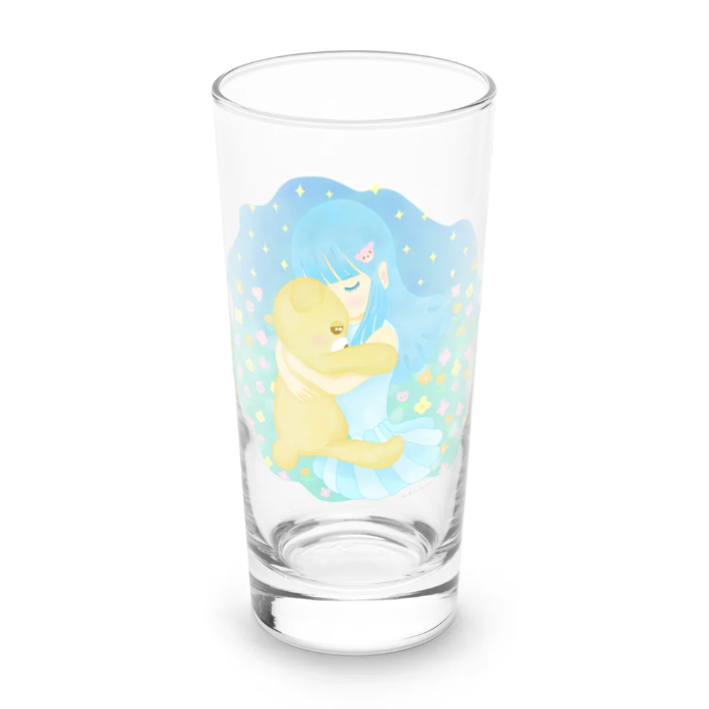 coronaaatのくまさん抱っこ Long Sized Water Glass :front