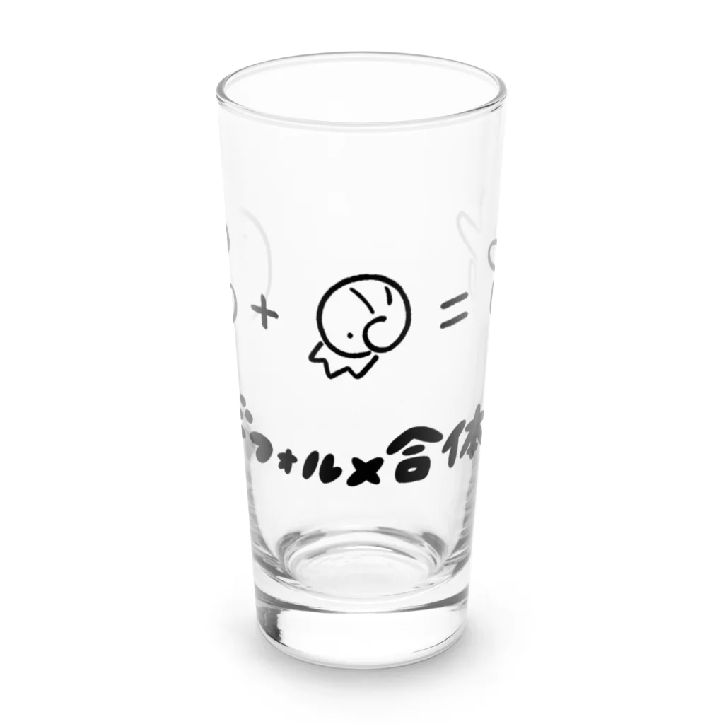 スタルケル🐸玩具系YouTuberのゆるふわティラモナイト（黒線） Long Sized Water Glass :front