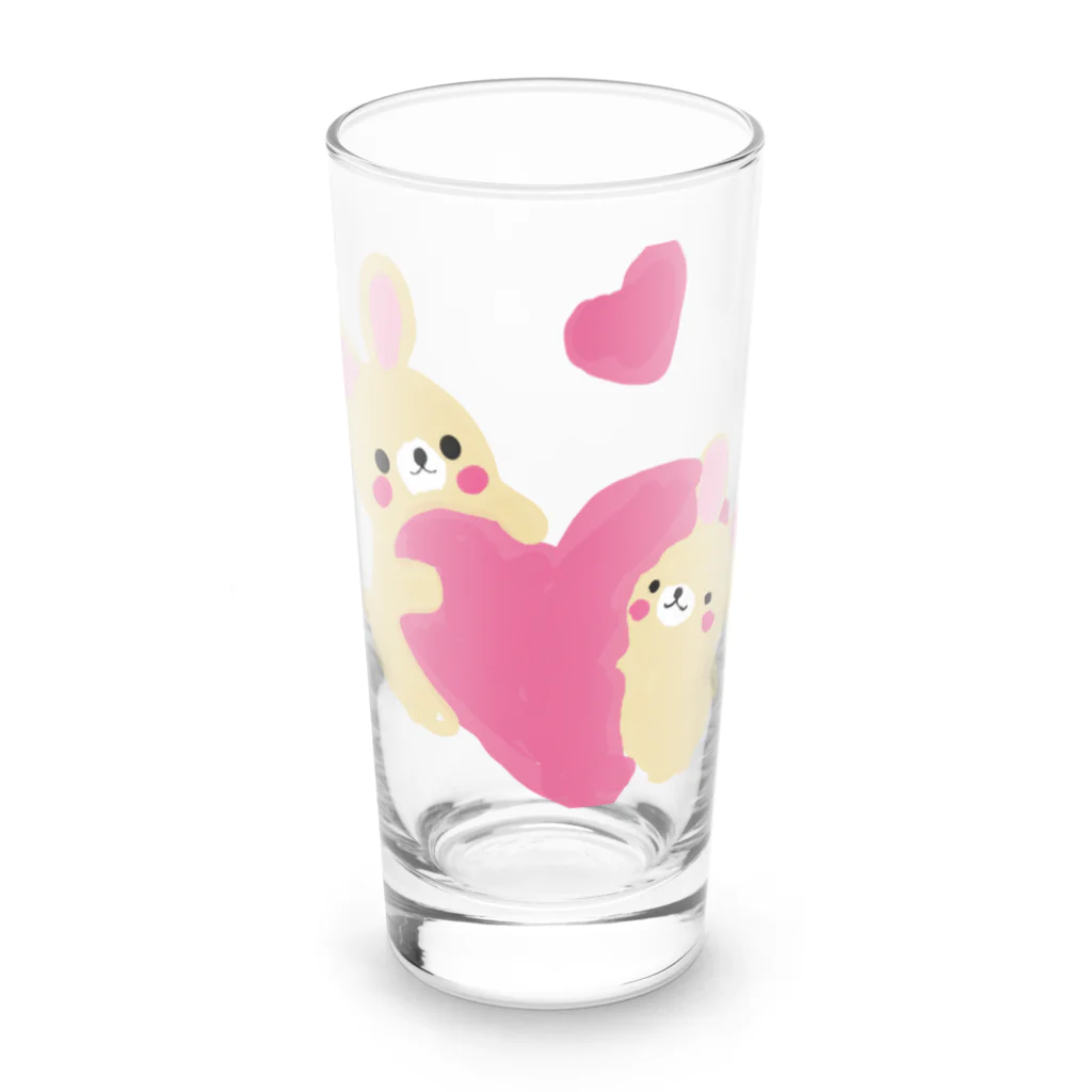 美女木小学校！のかわいいうさちゃん Long Sized Water Glass :front