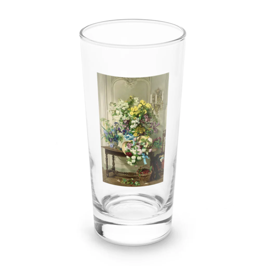 花名画アートグッズのJenny Villebesseyx 《花のある静物》 Long Sized Water Glass :front