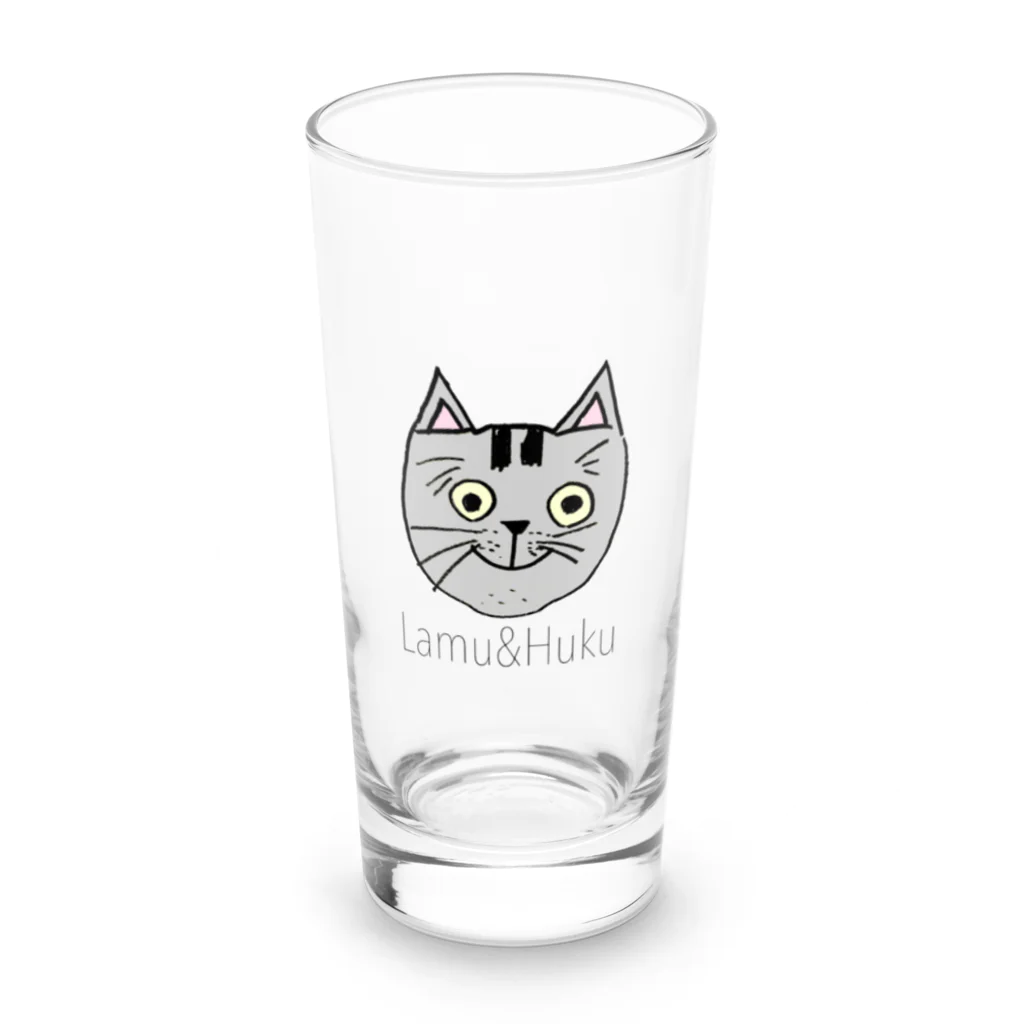 Lamu&Hukuのラム君とフクちゃん Long Sized Water Glass :front