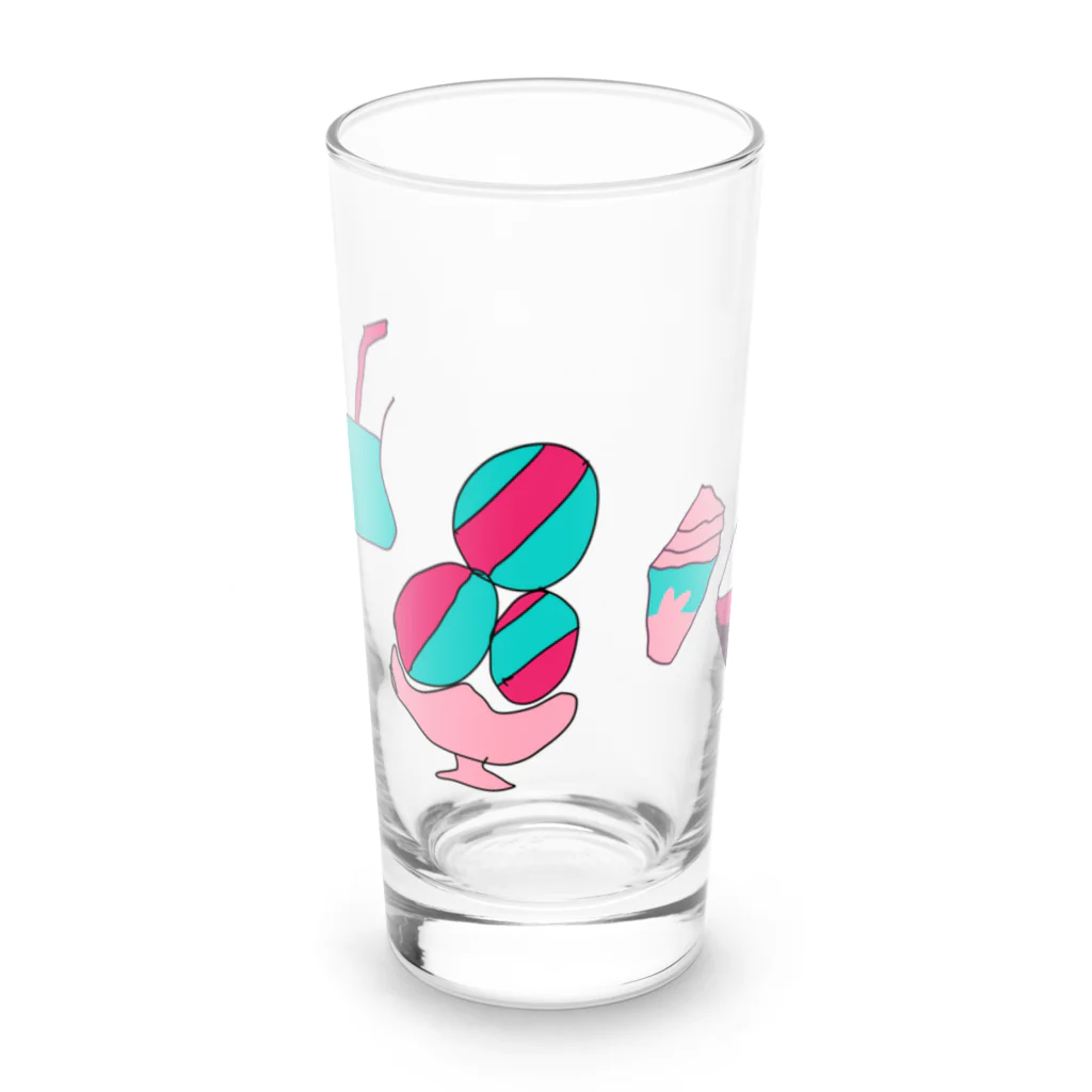 FRUITS CHOPPERのスイーツ天国 Long Sized Water Glass :front