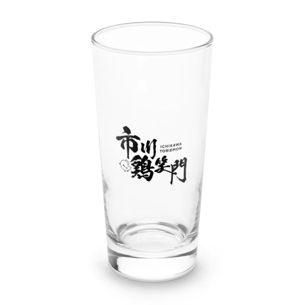 市川鶏笑門の一家に一つ 鶏笑門グラス Long Sized Water Glass :front