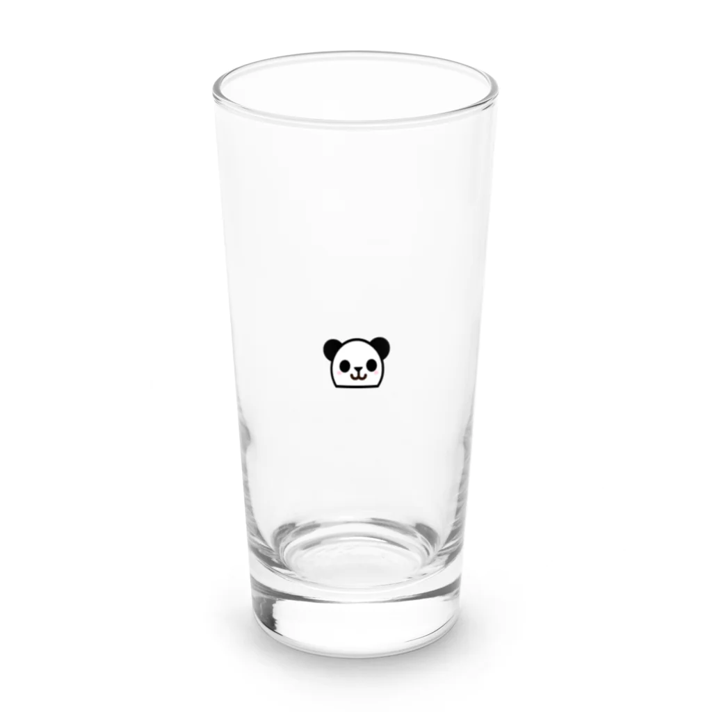 えいこせんせいの「にこにこパンダ」のくっきりにこにこパンダ Long Sized Water Glass :front