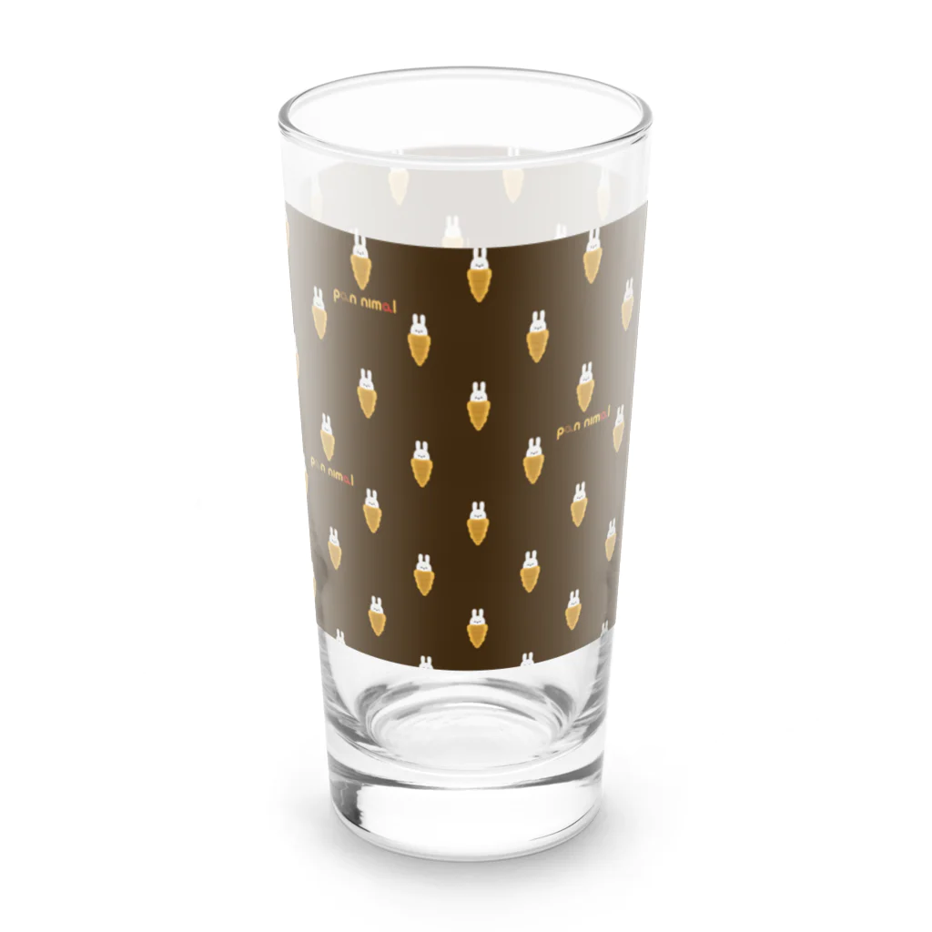 パンニマルのチョココロネに囚われたうさぎ パターン Long Sized Water Glass :front