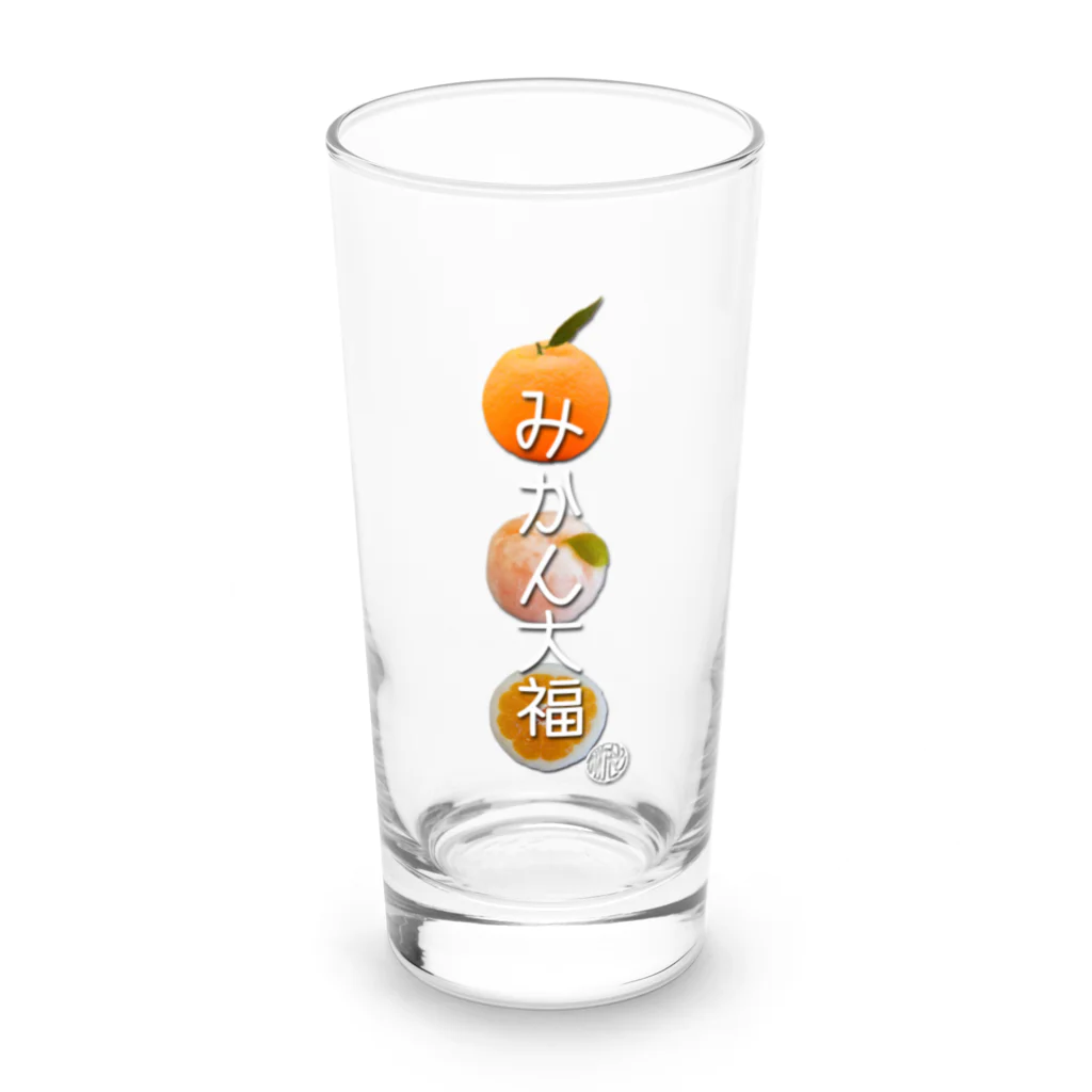 菓匠かわもとのみかん大福 Long Sized Water Glass :front