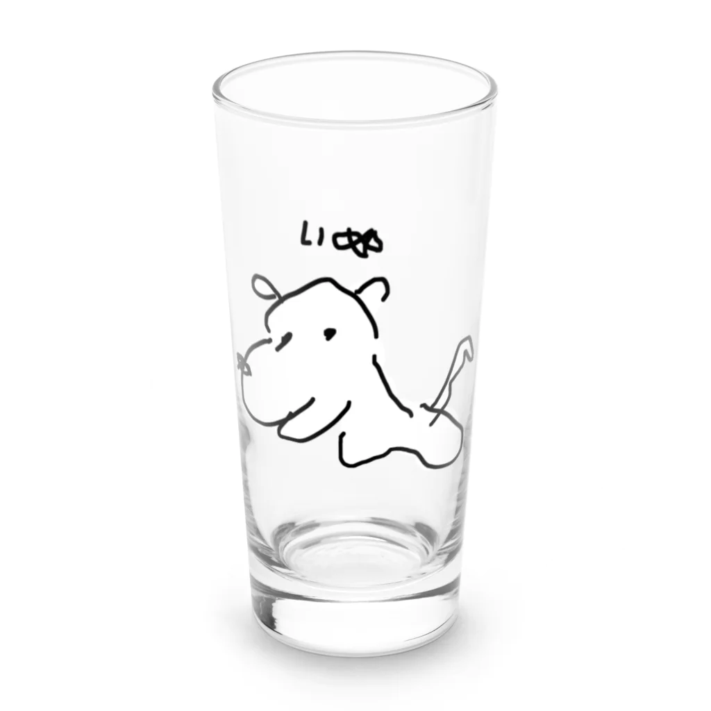 Opapanの左手いぬ Long Sized Water Glass :front