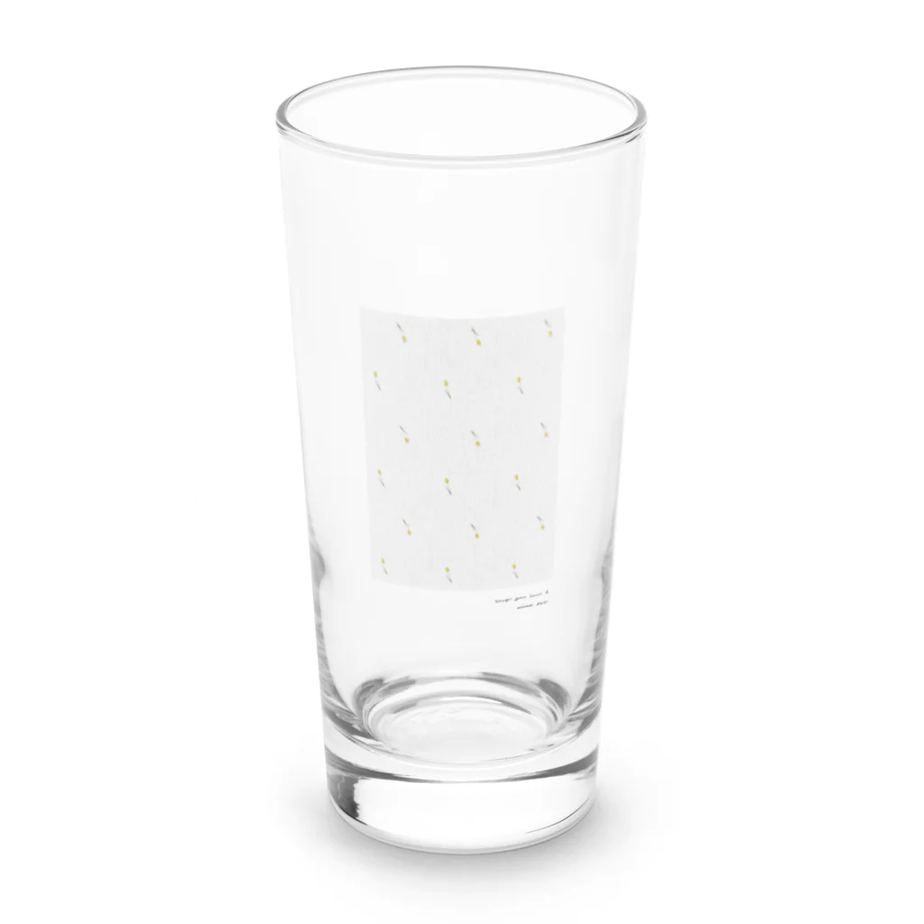 rilybiiのYellow Flower Pattern  Long Sized Water Glass :front