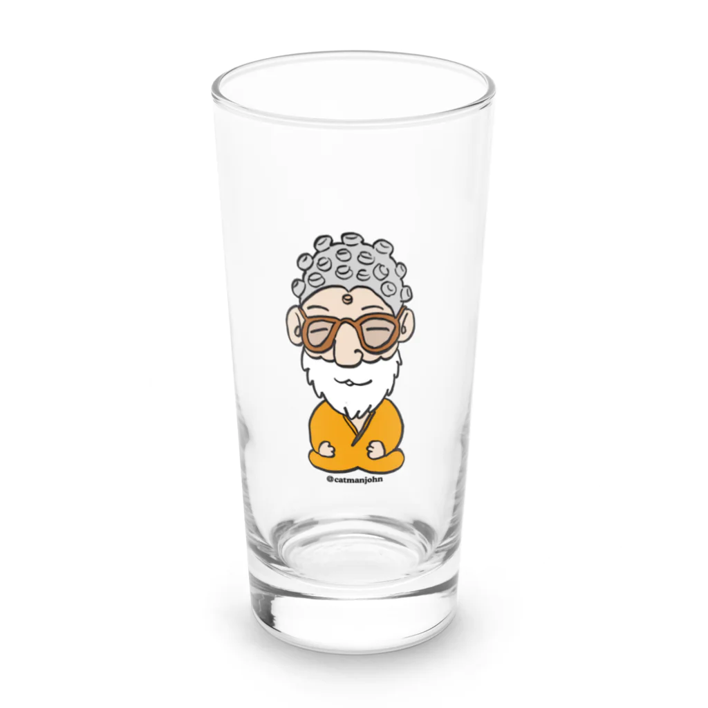 catmanjohn〜猫男じょんのぶつを（仏男じょん） Long Sized Water Glass :front