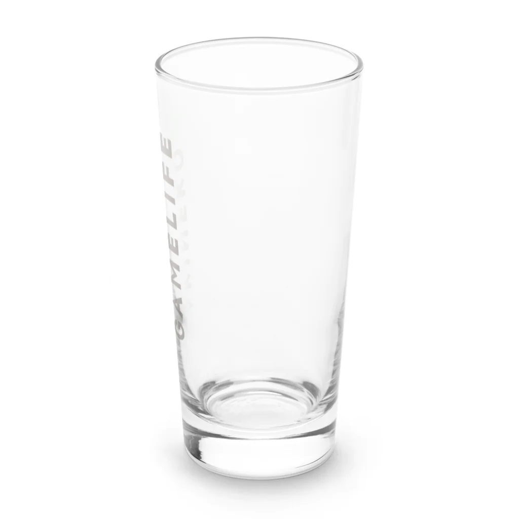 あきねこ - ほのぼのゲームライフの【あきねこ】ロンググラス - ロゴver. Long Sized Water Glass :front