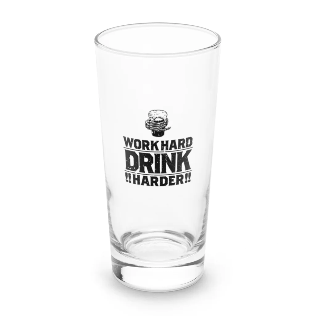 Wasshoy CREATIVE LABOの《WORK HARD DRINK HARDER》Beer Glass【Long】 ロンググラス前面