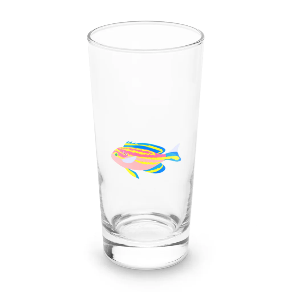 海の仲間たちオフィシャルSTOREのキシマハナダイ Long Sized Water Glass :front