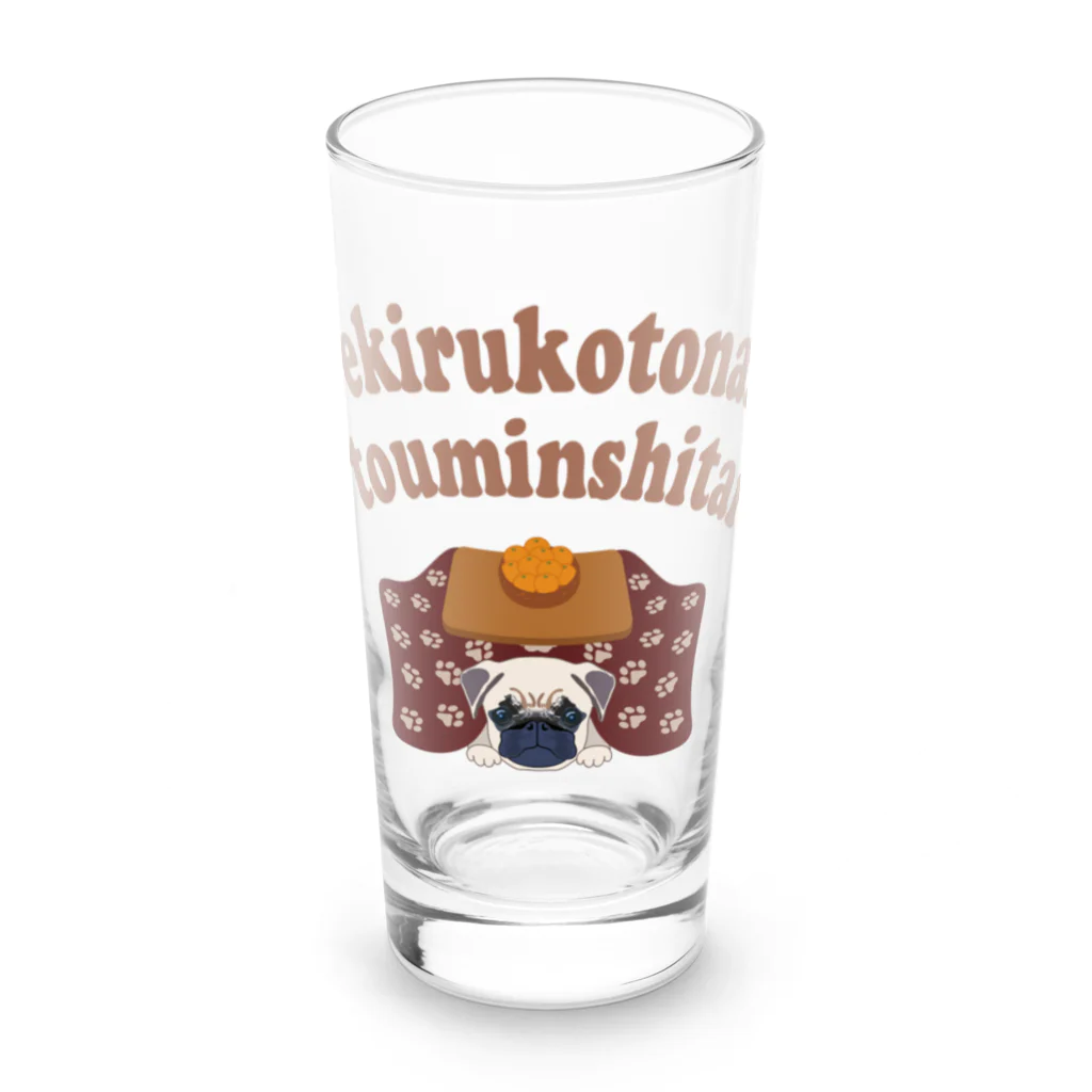 キッズモード某のできることなら冬眠したい Long Sized Water Glass :front