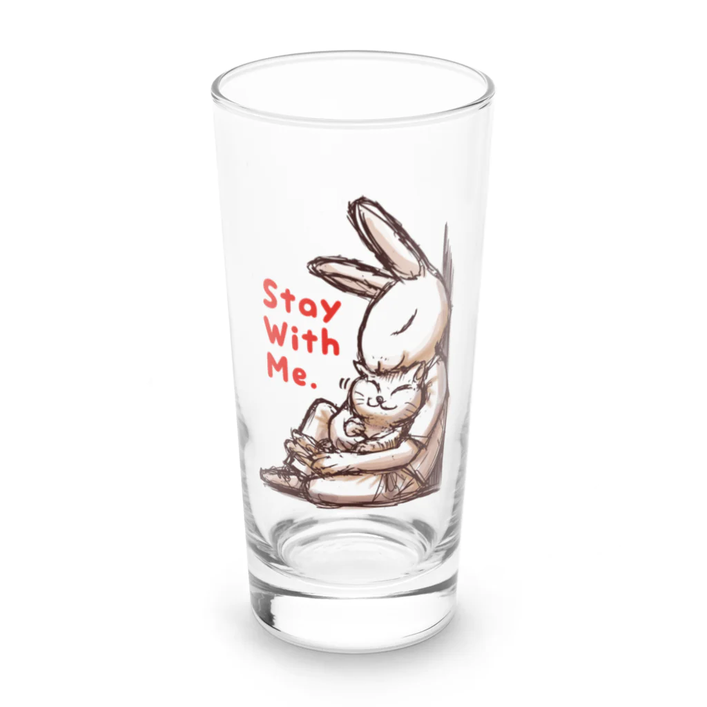 BeachBunnyのうさぎとねこ　Stay With Me Long Sized Water Glass :front