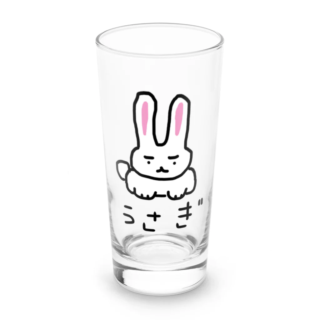 ちょこみんと🍫🍀のうさぎ Long Sized Water Glass :front