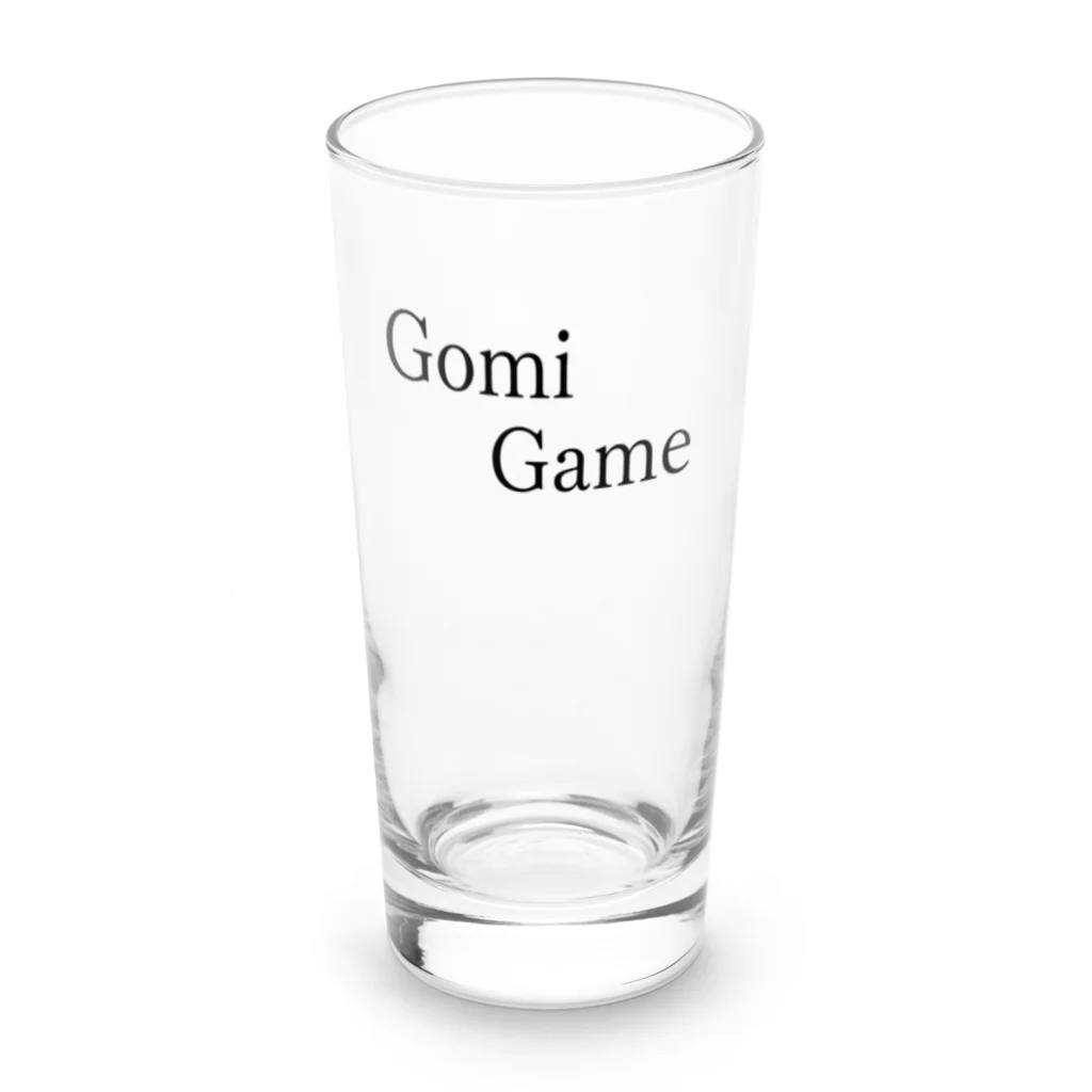 何屋未来 / なにやみらいのGomiGame 黒文字 Long Sized Water Glass :front