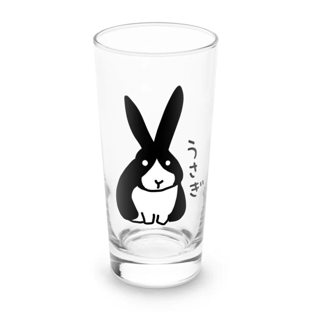 いきものや　のの（別館）の白黒うさぎ Long Sized Water Glass :front