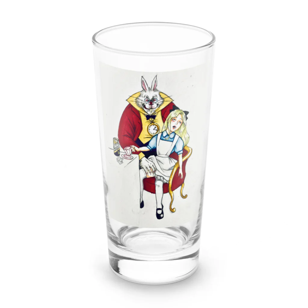 AKZの悪いうさぎと酩酊アリス Long Sized Water Glass :front