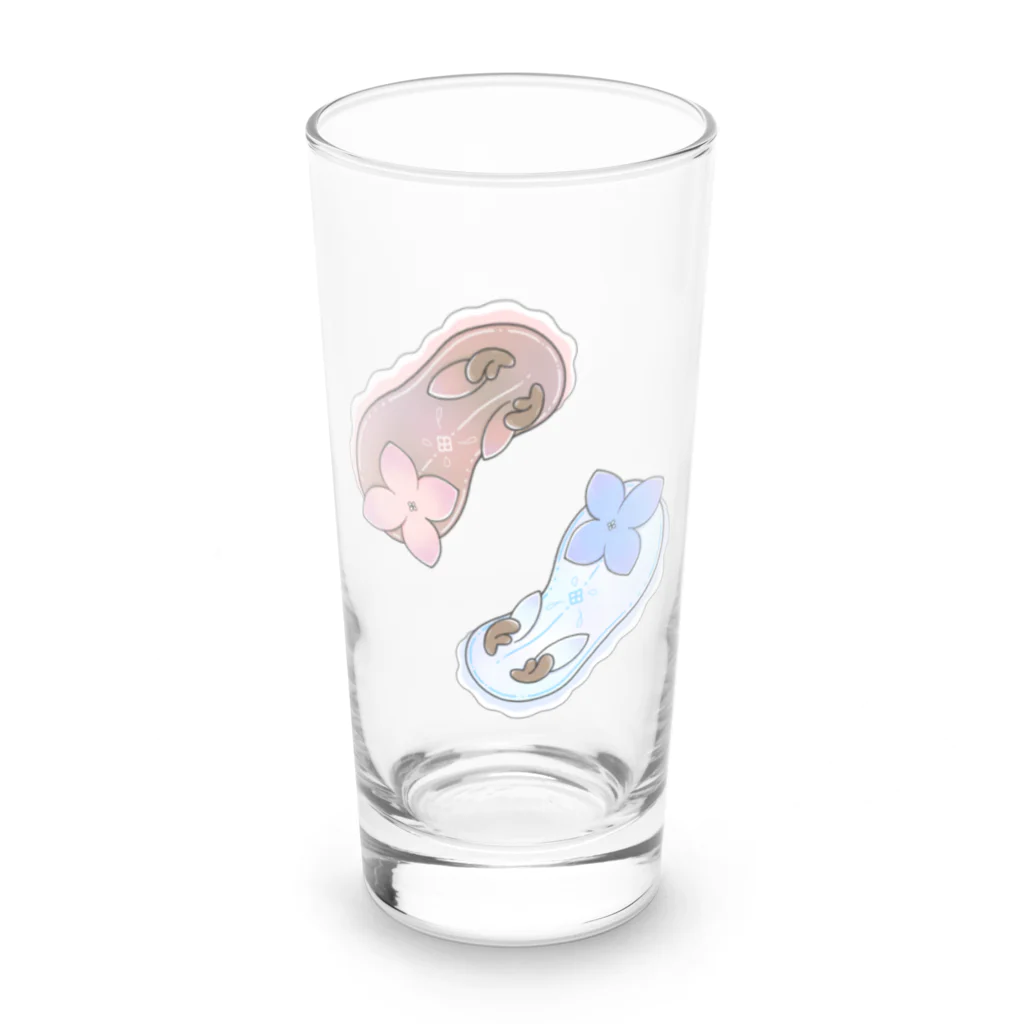 Jackalope Houseのツノアリウサギアジサイモドキウミウシ 2匹ver. Long Sized Water Glass :front