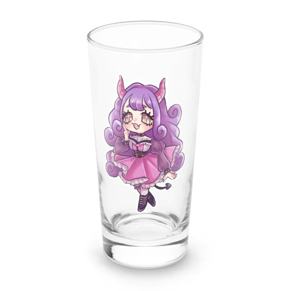 さるのこしかけの小悪魔あく美ちゃん Long Sized Water Glass :front