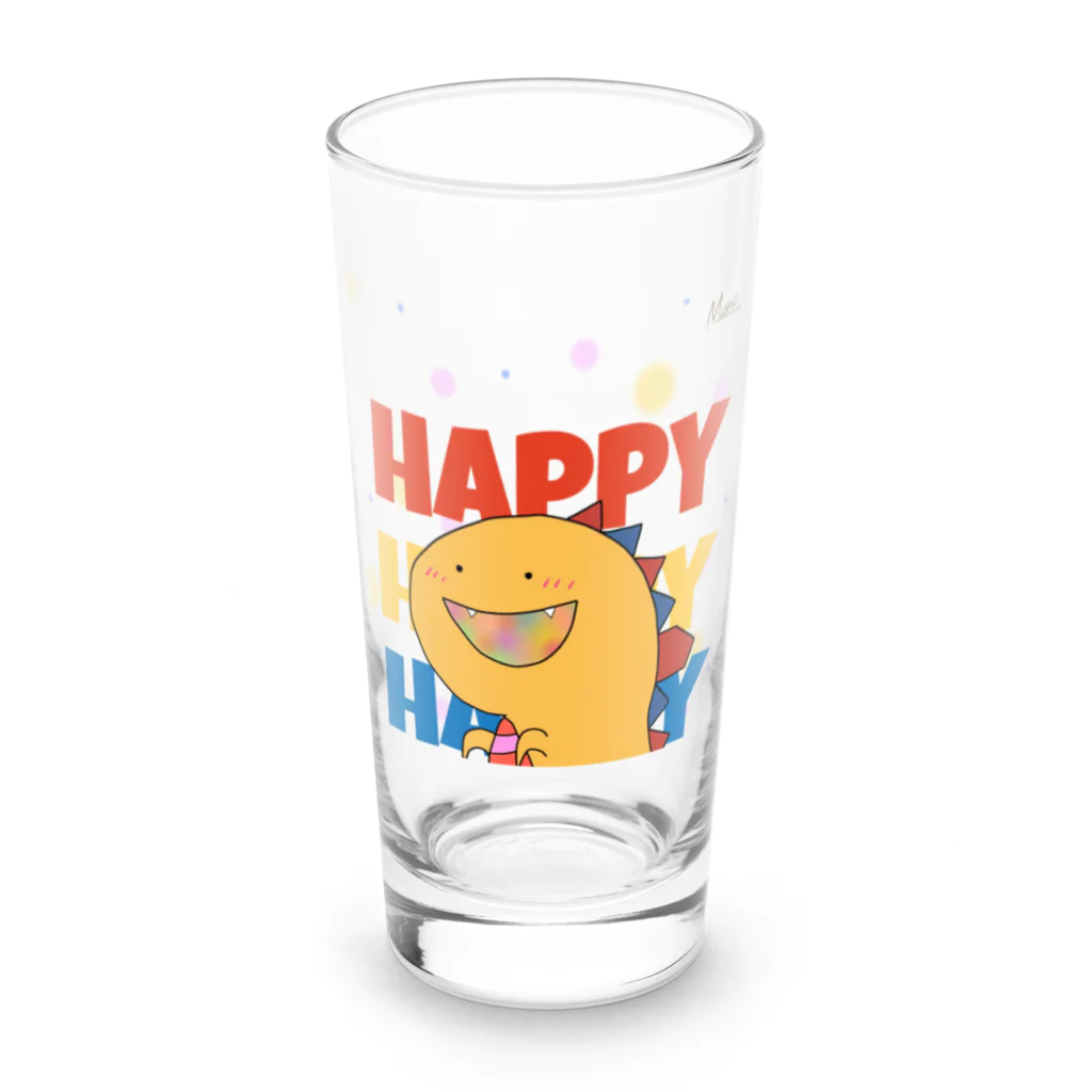 世界のモネのおとぼけ?!ハピラオくん Long Sized Water Glass :front