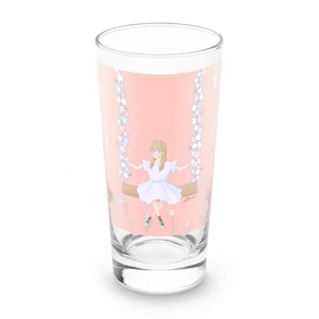 ちょこのブランコ Long Sized Water Glass :front