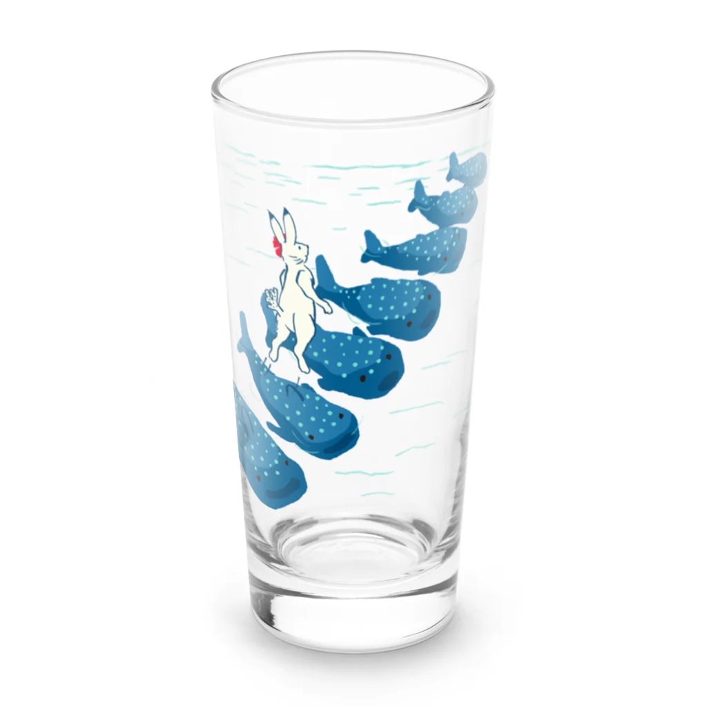 超獣★GIGAのうるまのしろうさぎ Long Sized Water Glass :front