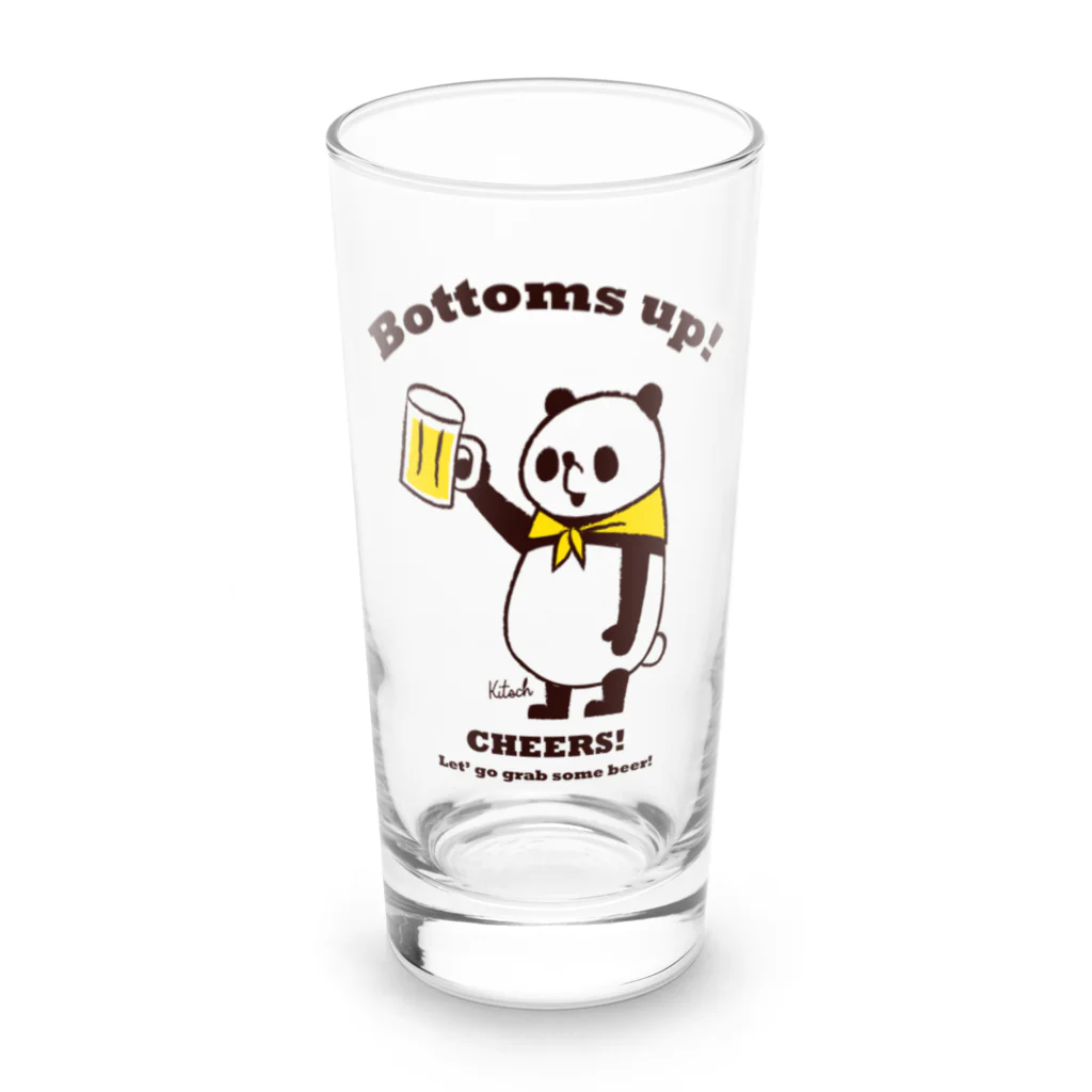 キッチュのビール！ビール！　パンダのおはなし Kanpai Long Sized Water Glass :front