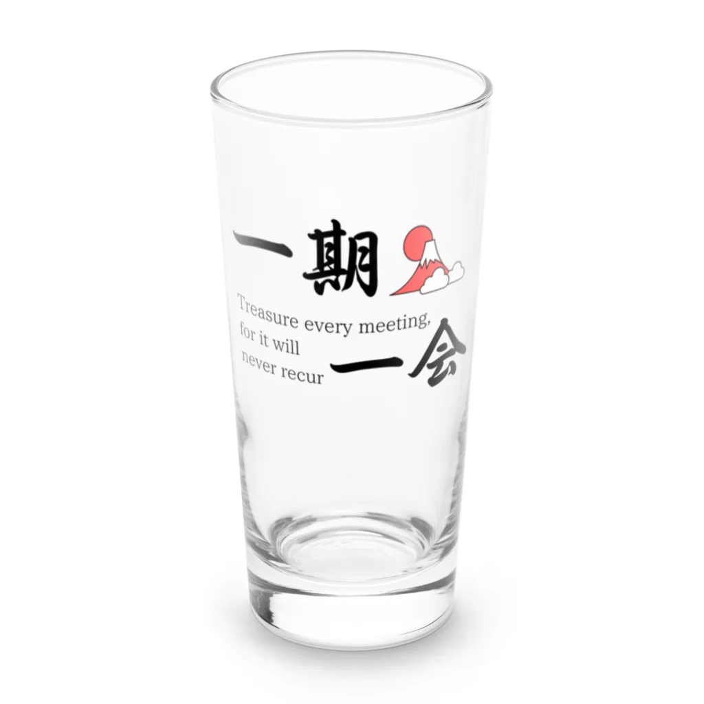 Hokkaido dialect roomの一期一会 Long Sized Water Glass :front