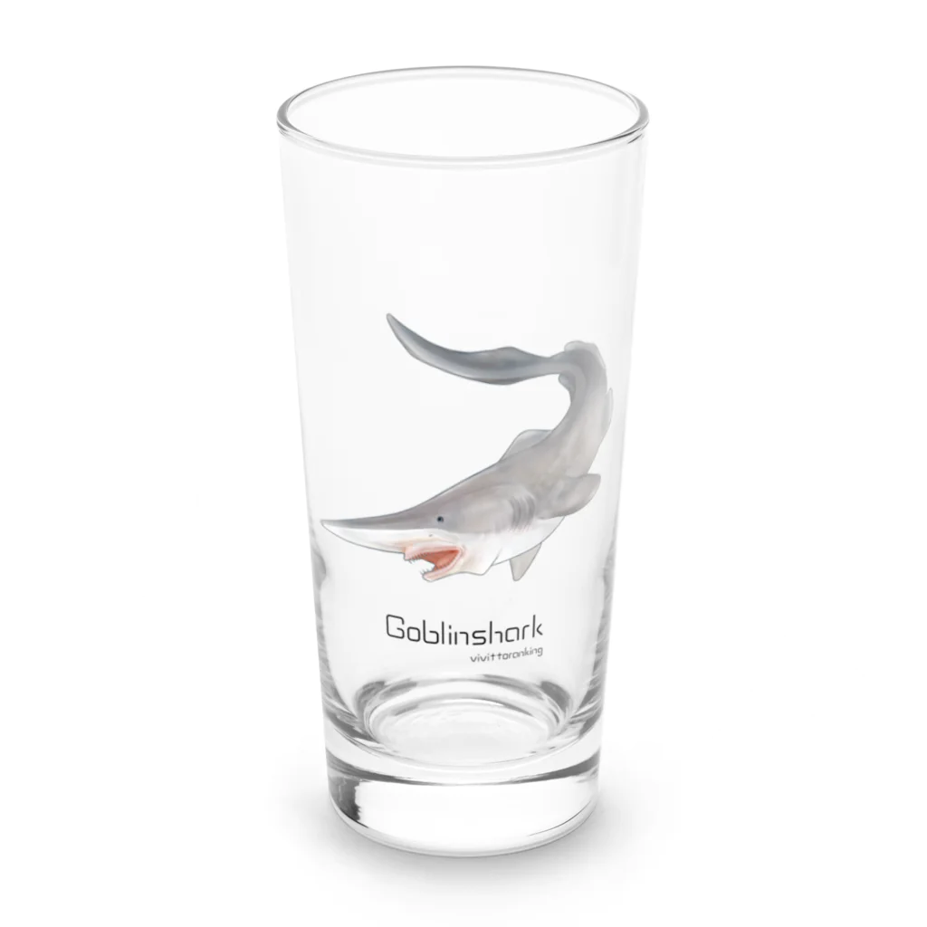 ビビッとランキング【公式】のミツクリザメ  ロンググラス Long Sized Water Glass :front