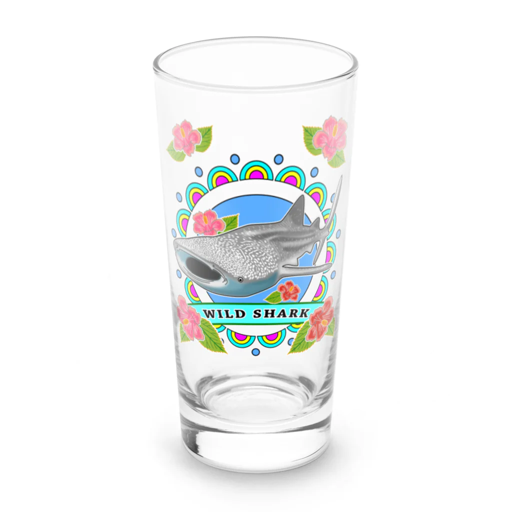 かいほう屋のWILD SHARK  ジンベエザメ Long Sized Water Glass :front