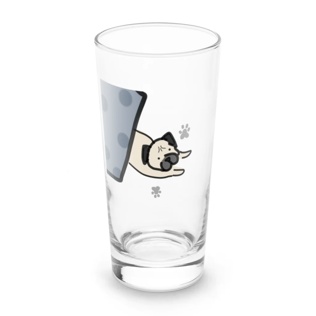 𝓂𝒶𝓂𝒾𝓃ꪔ̤̫のパグくん Long Sized Water Glass :front