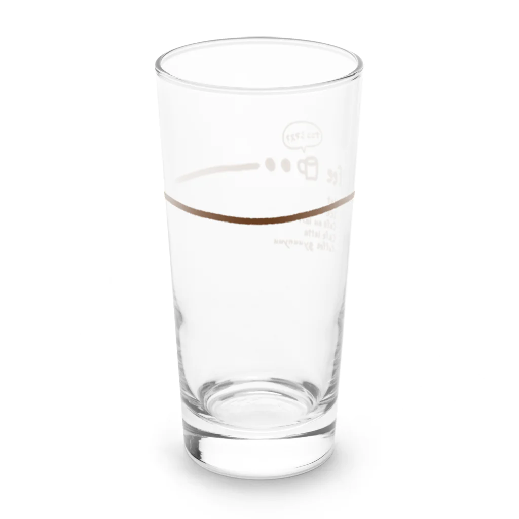 little neuのcoffee ひとやすみしませんか？ Long Sized Water Glass :front