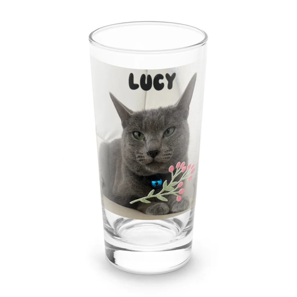 ルーシー公式グッズのルーシーLUCYグッズ ロンググラス前面