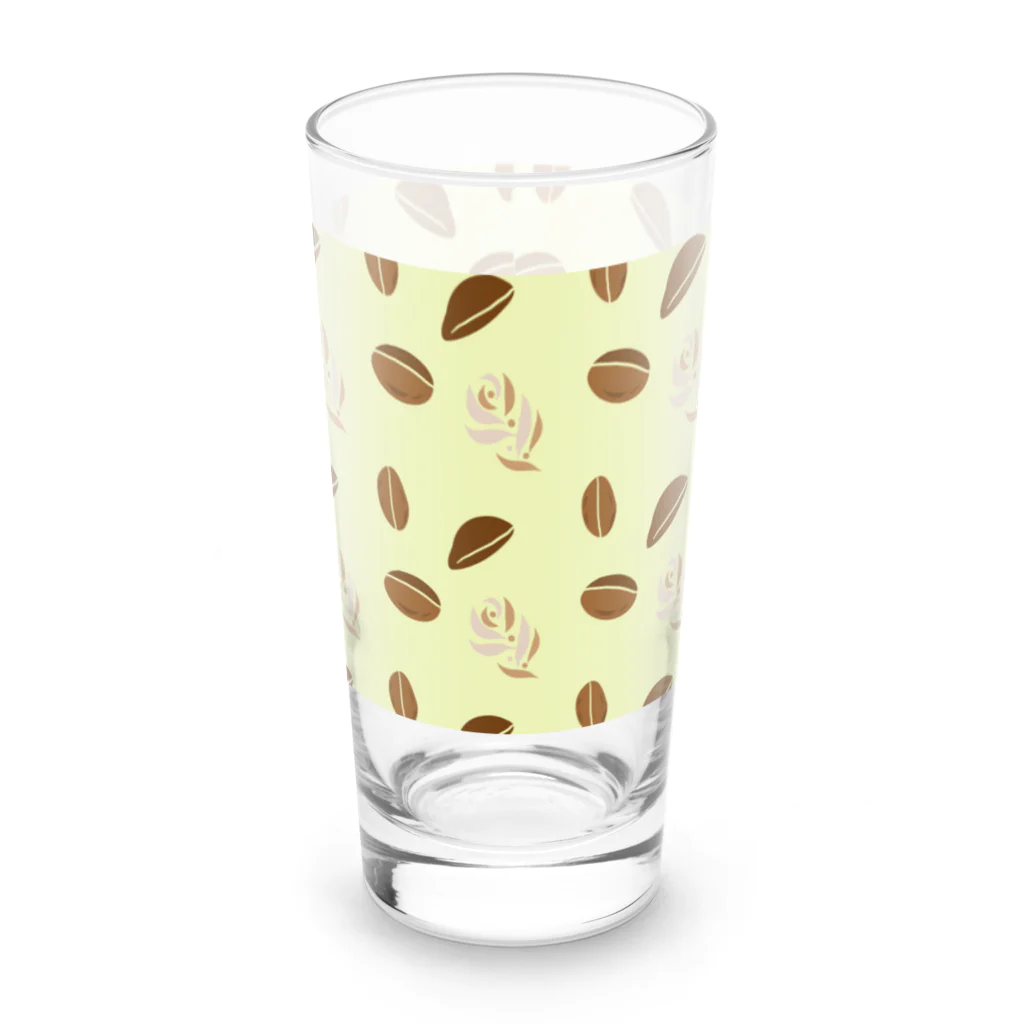MZグラフィックスのコーヒービーンズ　クリーム色　マグカップ Long Sized Water Glass :front