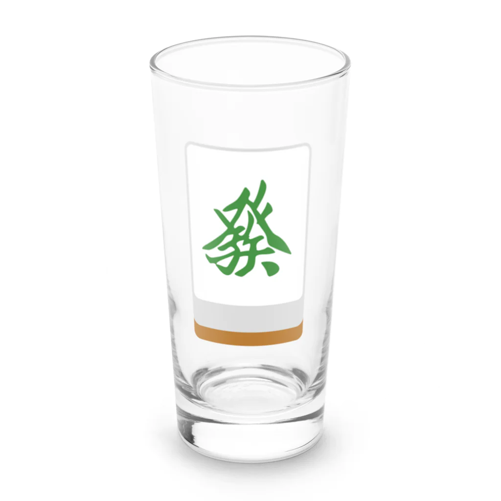 キッズモード某の發 ( 麻雀グッズ ) Long Sized Water Glass :front