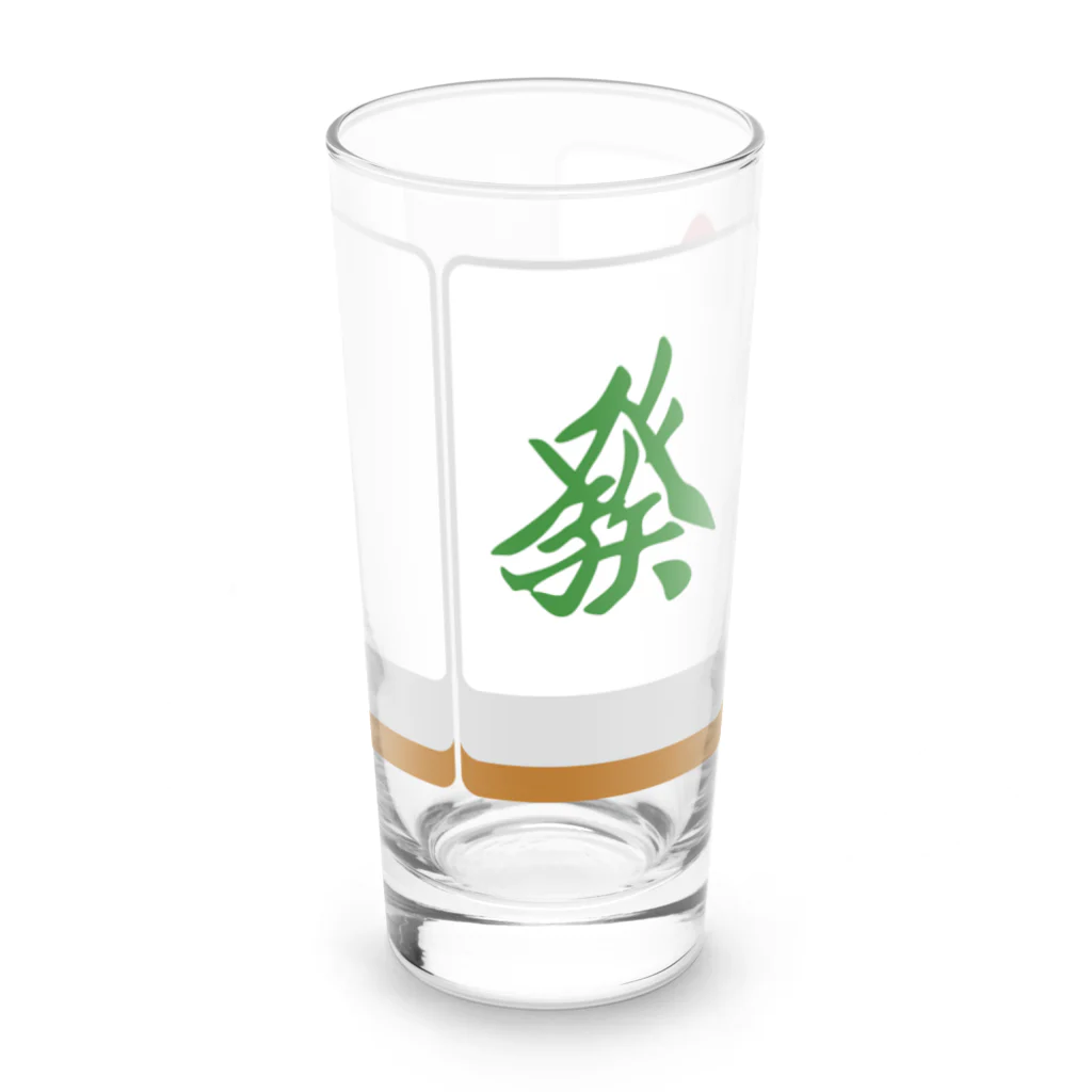 キッズモード某の白發中 ( 麻雀グッズ ) Long Sized Water Glass :front