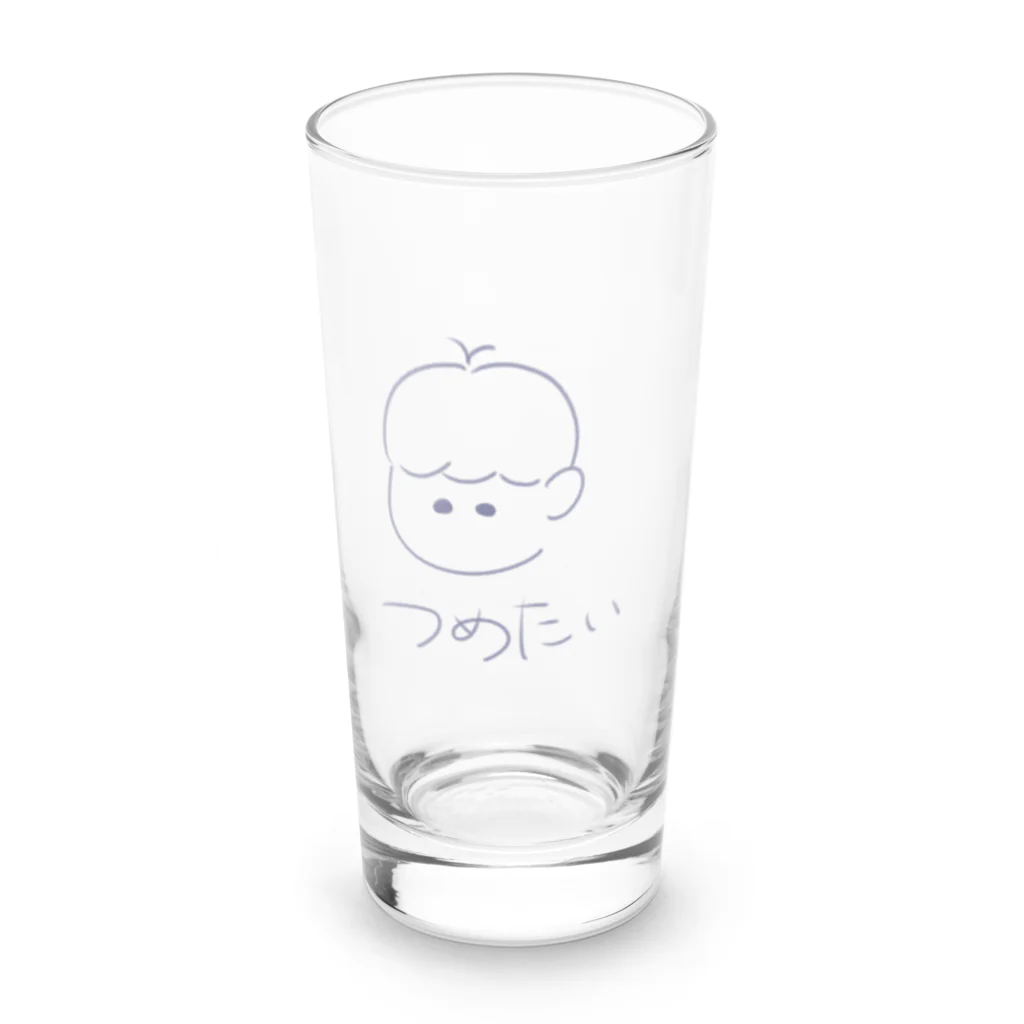 むだい。@お仕事募集中のむだいくん。つめたいver Long Sized Water Glass :front