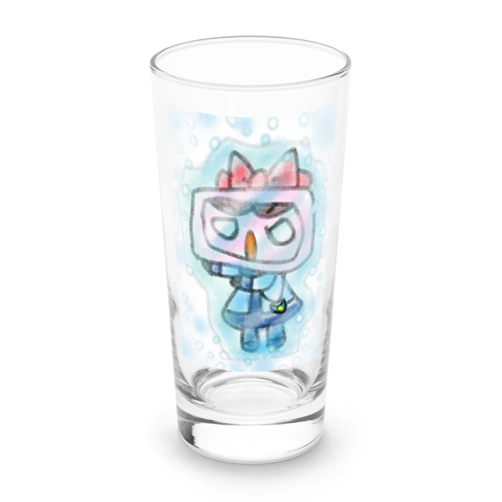 オクサバットの大寒波ボタン Long Sized Water Glass :front