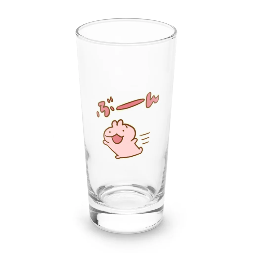 じゅうし🎋のうさぎねこ　ぶーん Long Sized Water Glass :front