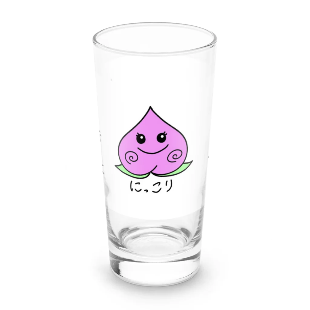 ももちゃ.*･ﾟのイヒモ、ニコモ、ピエモ Long Sized Water Glass :front