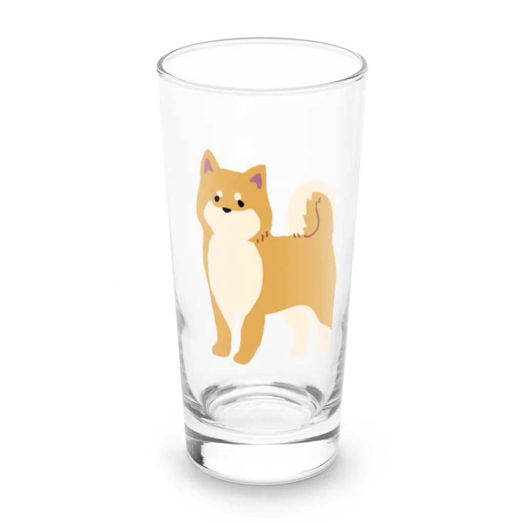 Kotetsu diary(SUZURI店)のゆるゆる柴犬 Long Sized Water Glass :front