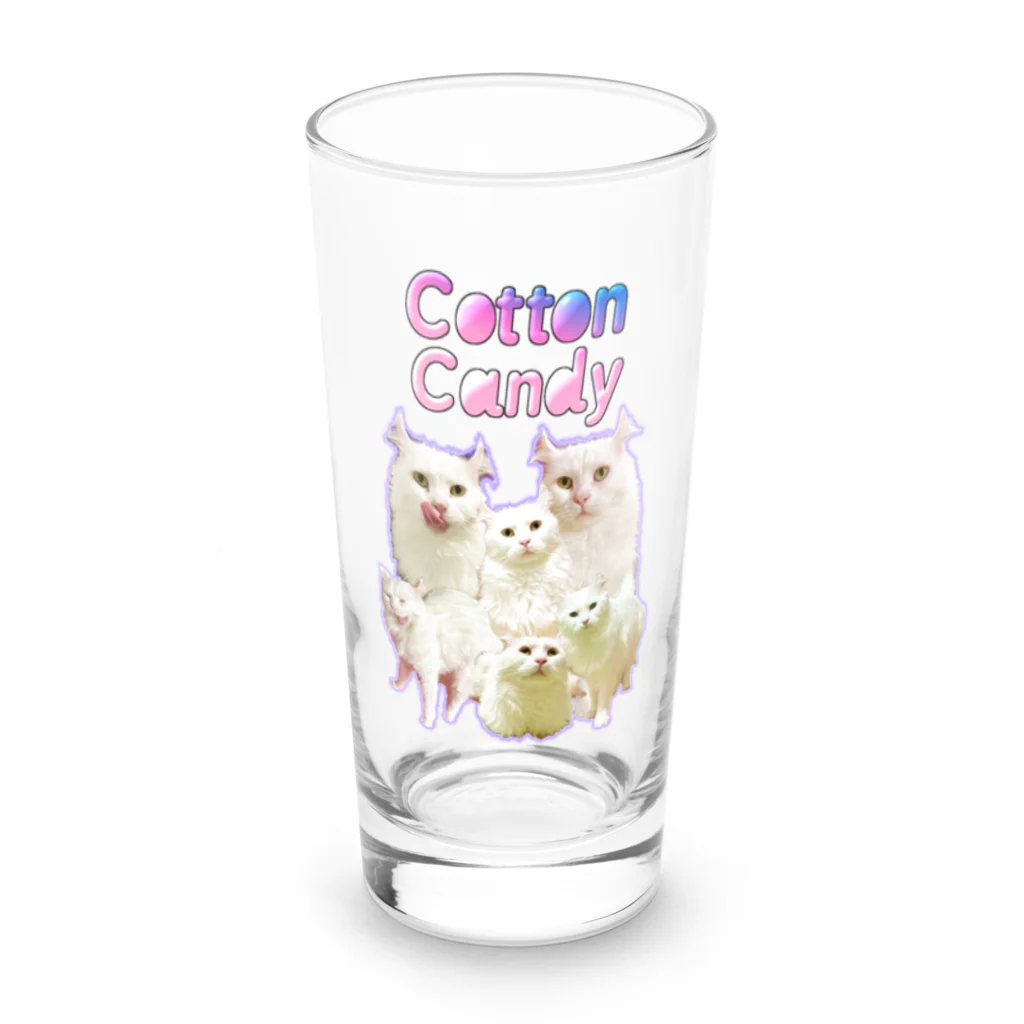 ﾆｪﾝﾁｪﾝｽﾞのCotton Candyな耳毛 Long Sized Water Glass :front