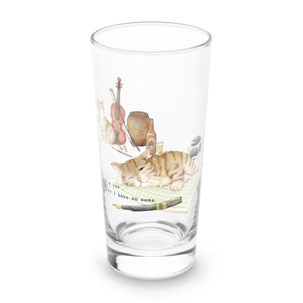 しの.＠流浪創具師EMANONの吾輩は猫である Long Sized Water Glass :front