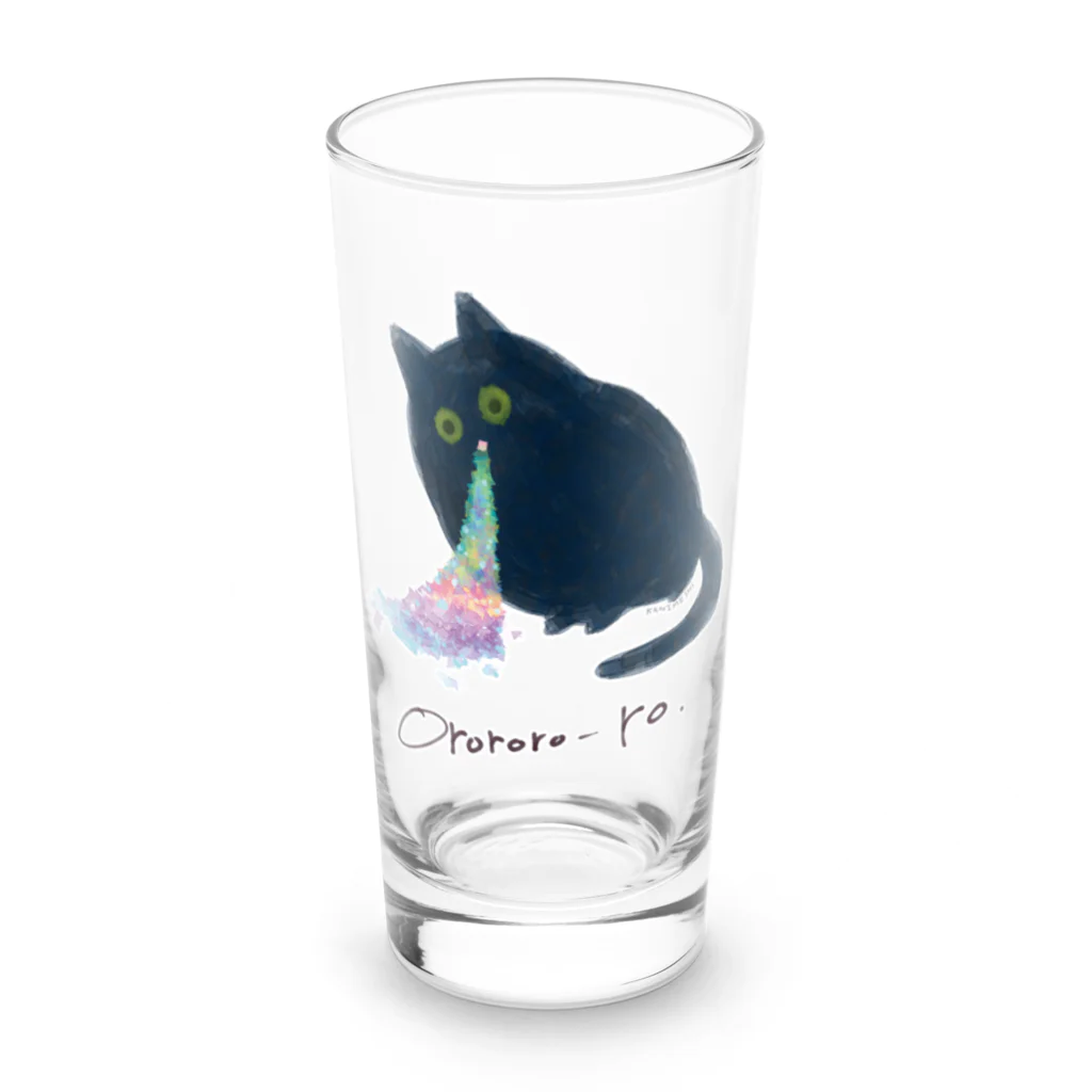 かにめし‼️のおろろろグッズ Long Sized Water Glass :front