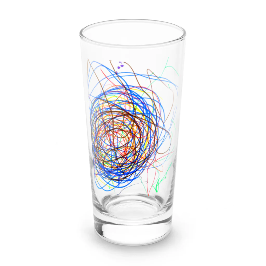 runの息子の絵 Long Sized Water Glass :front