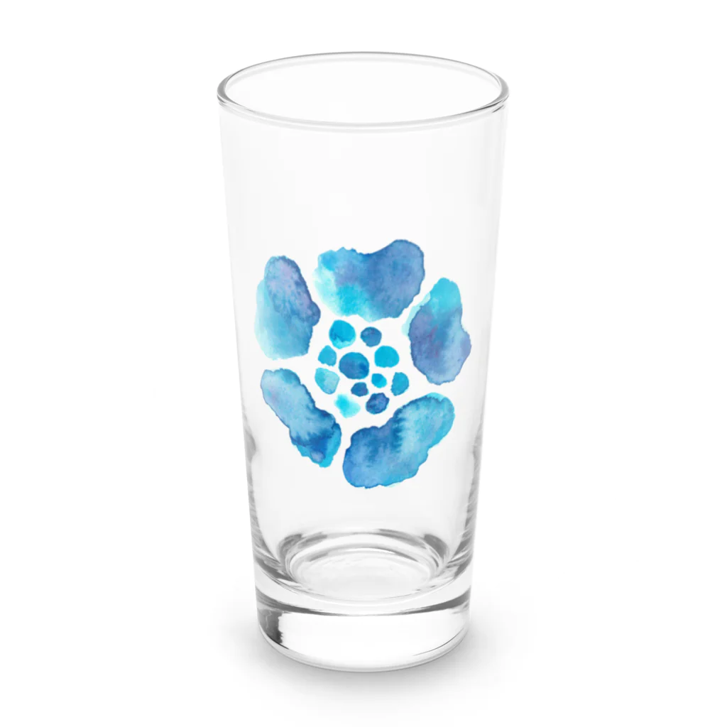 Good day Good day yeah!!!の水面の花 Long Sized Water Glass :front