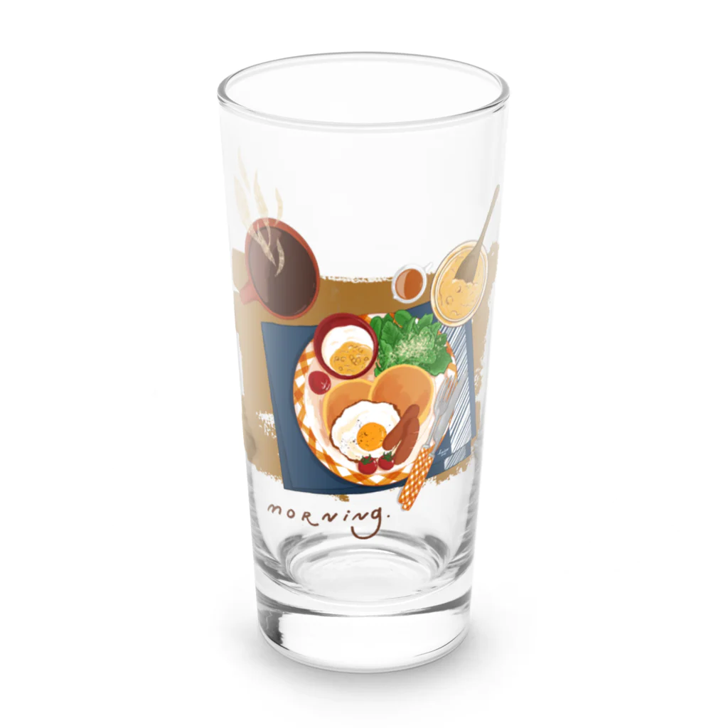 ハルイロ雑貨店　suzuri支店のパンケーキプレート Long Sized Water Glass :front