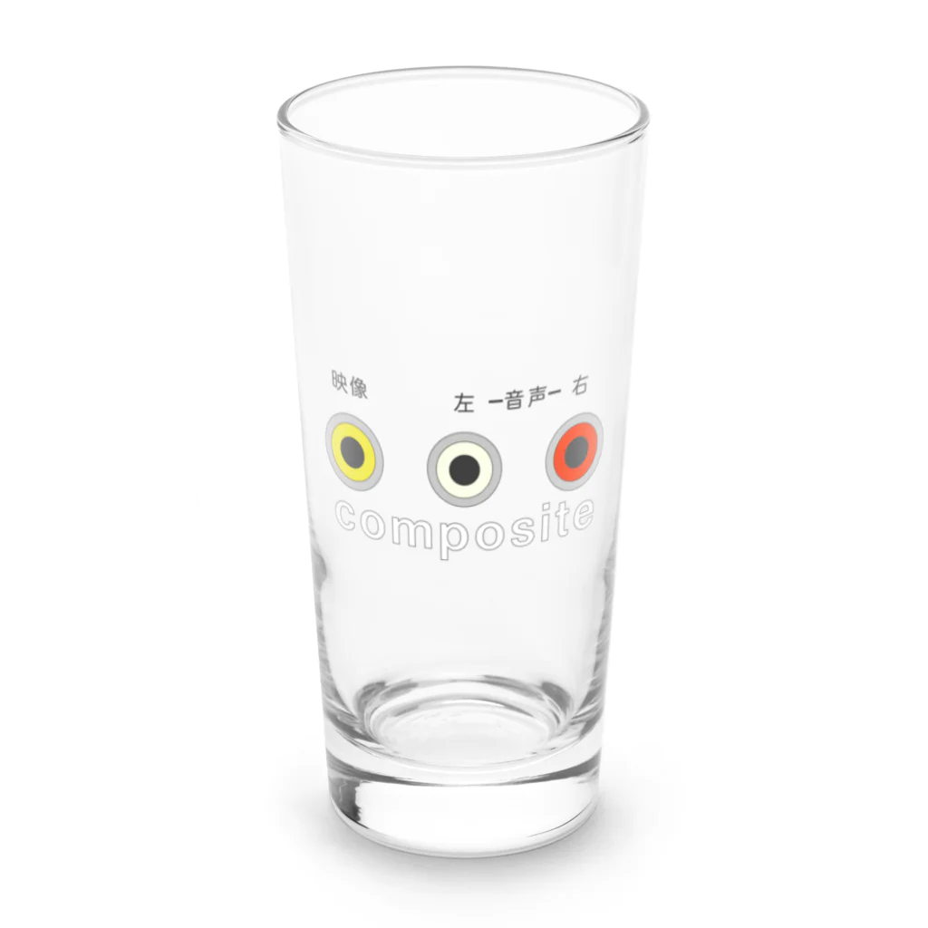 Rail Square のアナログAVケーブル【コンポジット】 Long Sized Water Glass :front