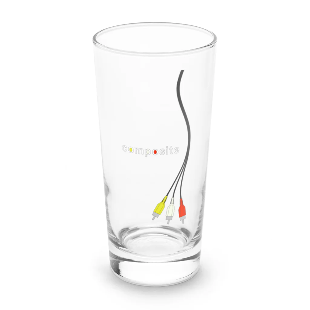 Rail Square のアナログAV端子　コンポジット Long Sized Water Glass :front